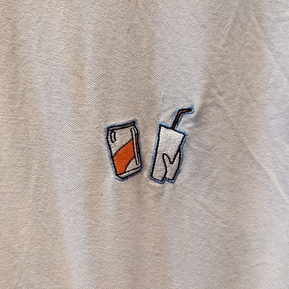 Frank & Oak Oxford Shirt w/embellishment - Picture 2 of 3